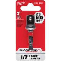 Adaptateur de douille &agrave; chocs Shockwave, 1/4" Prise, Dimension m&acirc;le 1/2", Sph&eacute;rique, 2" lo St. Lawrence Industrial & Safety Supply