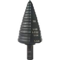 Foret &eacute;tag&eacute; &agrave; trous multiples no 12, 7/8" - 1-3/8", Incr&eacute;ments de 1/16", Acier rapide St. Lawrence Industrial & Safety Supply