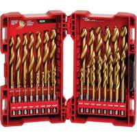 Jeu de forets Shockwave Red Helix, 29 morceaux, Titane St. Lawrence Industrial & Safety Supply