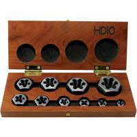 DRILLCO Hex Threading Die Set, 10 Pieces St. Lawrence Industrial & Safety Supply
