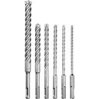 Trousse de forets &agrave; 4 cannelures pour perceuse &agrave; percussion MX4, 6 morceaux, Carbure St. Lawrence Industrial & Safety Supply