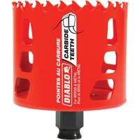Scie cloche pour bois et m&eacute;tal, 3", Profondeur de la coupe 2-3/8", Carbure St. Lawrence Industrial & Safety Supply