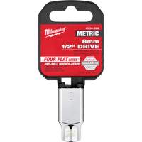 Metric Socket with Four Flat Sides, 8 mm, 1/2" Drive, 6 Points St. Lawrence Industrial & Safety Supply