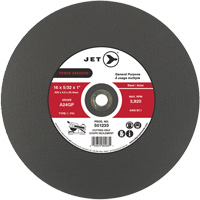 Meule &agrave; tronçonner Power Abrasive A24GP, 20" x 5/32", Arbre de 1", Type 1, 3000 Tr/min St. Lawrence Industrial & Safety Supply