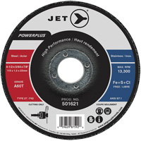 Meule &agrave; tronçonner PowerPlus A60T, 4-1/2" x 3/64", Arbre de 7/8", Type 27, 13 300 Tr/min St. Lawrence Industrial & Safety Supply