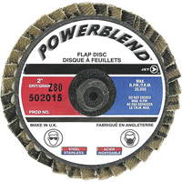 Disque &agrave; feuillets PowerBlend Roll-On, 2" x Type R, Grain Z80 St. Lawrence Industrial & Safety Supply