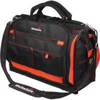 Porte-outils &agrave; compartiments multiples de 18", Polyester balistique, 50 pochettes, Noir/Rouge St. Lawrence Industrial & Safety Supply