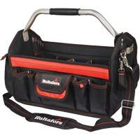 Porte-outils de 18" &agrave; dessus ouvert, Polyester balistique, Noir/Rouge St. Lawrence Industrial & Safety Supply