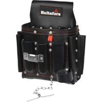 Pochette pour outils d'&eacute;lectricien, Cuir, 8 pochettes, Noir St. Lawrence Industrial & Safety Supply