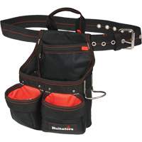 Sac &agrave; clous et outils de charpentier, Polyester balistique, Noir St. Lawrence Industrial & Safety Supply