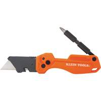 Couteau utilitaire pliant avec tournevis &agrave; douille, 1" lame, lame en Acier, poign&eacute;e en Plastique St. Lawrence Industrial & Safety Supply