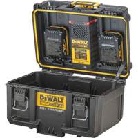 Chargeur 20V &agrave; deux ports ToughSystem 2.0, 14" x 15" x 9", Noir/Jaune St. Lawrence Industrial & Safety Supply