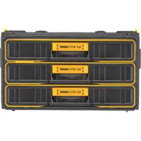 Unit&eacute; &agrave; trois tiroirs ToughSystem 2.0, 21-4/5" x 12-3/10" x 12-3/5", Noir/Jaune St. Lawrence Industrial & Safety Supply