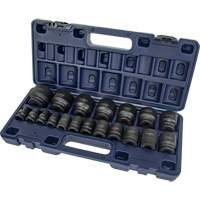 Jeu de douilles SAE, 19 Mcx, Chocs, Prise de 1/2" St. Lawrence Industrial & Safety Supply