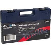 Jeu de douilles SAE, 19 Mcx, Chocs, Prise de 1/2", Profond St. Lawrence Industrial & Safety Supply