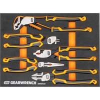 PITBULL Cushion Grip Pliers Set in Foam Storage Tray, 5 Pieces St. Lawrence Industrial & Safety Supply