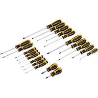 Phillips&reg;, Slotted, Torx&reg; Dual Material Screwdriver Set, 20 Pcs. St. Lawrence Industrial & Safety Supply