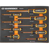 Phillips&reg; Dual Material Screwdriver Set in Foam Storage Tray, 9 Pcs. St. Lawrence Industrial & Safety Supply