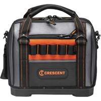 14" Tradesman Closed Top Tool Bag, Polyester, 32 Pockets, Black/Grey St. Lawrence Industrial & Safety Supply