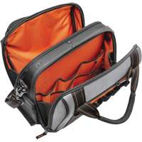 14" Tradesman Closed Top Tool Bag, Polyester, 32 Pockets, Black/Grey St. Lawrence Industrial & Safety Supply