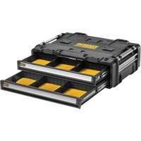 Bloc &agrave; 2 tiroirs TOUGHSYSTEM 2.0 DXL, 30" x 21-13/20" x 10", Noir/Jaune St. Lawrence Industrial & Safety Supply