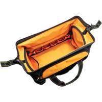 Professional 20" Tool Bag, Nylon, 33 Pockets, Black/Orange St. Lawrence Industrial & Safety Supply