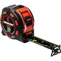 Shockforce NITE EYE Magnetic Tape Measure, 1-1/4" x 25', SAE Graduations St. Lawrence Industrial & Safety Supply