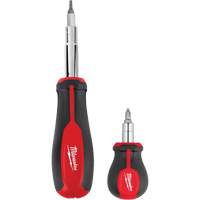 Jeu de tournevis &agrave; embouts interchangeables 11-en-1 et tournevis court &agrave; embouts interchangeables 6-en-1, 3"/9-4/5" lo, Prise Coussin&eacute;e St. Lawrence Industrial & Safety Supply