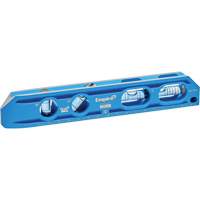 Niveau torpille moul&eacute; sous pression TRUE BLUE, 8" lo, Aluminium, 4 fioles, Magn&eacute;tique St. Lawrence Industrial & Safety Supply