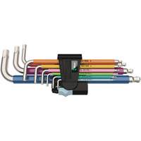 Jeu de cl&eacute;s m&acirc;les 3950/9 Hex-Plus multicolores, 9 mcx, M&eacute;trique St. Lawrence Industrial & Safety Supply