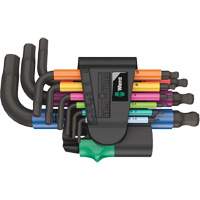 Jeu de cl&eacute;s coud&eacute;es multicolores 950/9 Hex-Plus , 9 mcx, M&eacute;trique St. Lawrence Industrial & Safety Supply