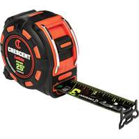 SHOCKFORCE NITE EYE Tape Measure, 1-1/4" x 25', Imperial Graduations St. Lawrence Industrial & Safety Supply