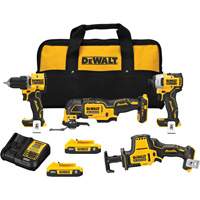 Ensemble quatre outils sans fil  &agrave; moteur sans balai ATOMIC, Lithium-ion, 20 V St. Lawrence Industrial & Safety Supply