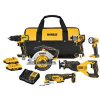 Ensemble de six outils &agrave; moteur sans balai V20, Lithium-ion, 20 V St. Lawrence Industrial & Safety Supply