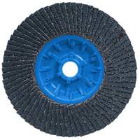 Disque &agrave; lamelles POWERBLEND TRM QC, 5" x 5/8"-11, Type 27, Grain Z40, Alumine de zirconium St. Lawrence Industrial & Safety Supply