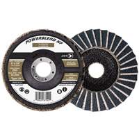 Disque &agrave; lamelles POWERBLEND NF, 5" x 7/8", Type 29, Grain Z60, Alumine de zirconium St. Lawrence Industrial & Safety Supply