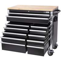 Armoire mobile de s&eacute;rie HDRC4112 HD, 12 tiroirs, 41" la x 21" p x 40-3/10" h, Noir St. Lawrence Industrial & Safety Supply