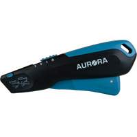 Couteau de s&eacute;curit&eacute; r&eacute;tractable , Acier inoxydable, Robuste, Prise en Plastique/Aluminium St. Lawrence Industrial & Safety Supply
