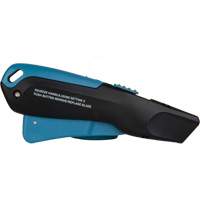 Couteau de s&eacute;curit&eacute; r&eacute;tractable , Acier inoxydable, Robuste, Prise en Plastique/Aluminium St. Lawrence Industrial & Safety Supply