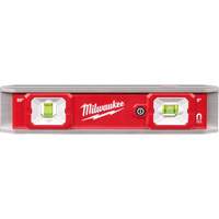 Torpedo Level with Lighted Vials, 9" L, Aluminum, 2 Vials, Magnetic St. Lawrence Industrial & Safety Supply