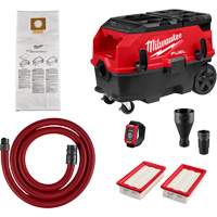 Extracteur de poussi&egrave;re &agrave; deux batteries M18 FUEL de 9 gallons, compatible avec PACKOUT avec trousse VACLINK, 27-3/4" x 19" St. Lawrence Industrial & Safety Supply
