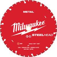 Lame de coupe diamant&eacute;e STEELHEAD, 9", Pour M&eacute;tal St. Lawrence Industrial & Safety Supply