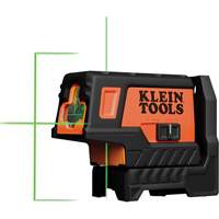 Niveau laser compact &agrave; lignes vertes en croix avec point daplomb St. Lawrence Industrial & Safety Supply