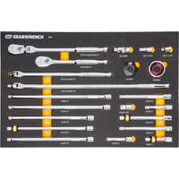 Ensemble d'outils &agrave; cliquet et d'entraînement 3/8" &agrave; 90 dents avec plateau de rangement en mousse St. Lawrence Industrial & Safety Supply