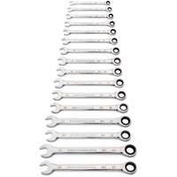 90-Tooth 12 Point Wrench Set, Ratcheting Combination, 16 Pieces, Metric St. Lawrence Industrial & Safety Supply
