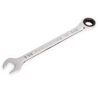 90-Tooth Ratcheting Combination Wrench, 12 Point, 1-1/8", Chrome Finish St. Lawrence Industrial & Safety Supply