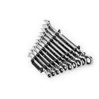 90-Tooth 12 Point SAE Wrench Set, Flex Head/Ratcheting Combination, 10 Pieces, Imperial St. Lawrence Industrial & Safety Supply