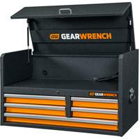 Tool Chest, 40-3/5" W, 5 Drawers, Black/Orange St. Lawrence Industrial & Safety Supply