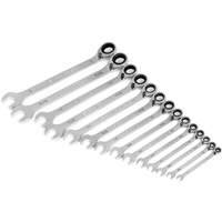 90-Tooth 12 Point SAE Reversible Ratcheting Wrench Set, Ratcheting Combination, 14 Pieces, Imperial St. Lawrence Industrial & Safety Supply