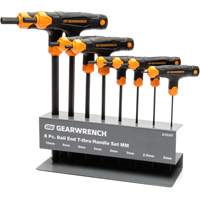 Jeu de cl&eacute;s hexagonales avec manche en T et embout sph&eacute;rique, 8 mcx, M&eacute;trique St. Lawrence Industrial & Safety Supply